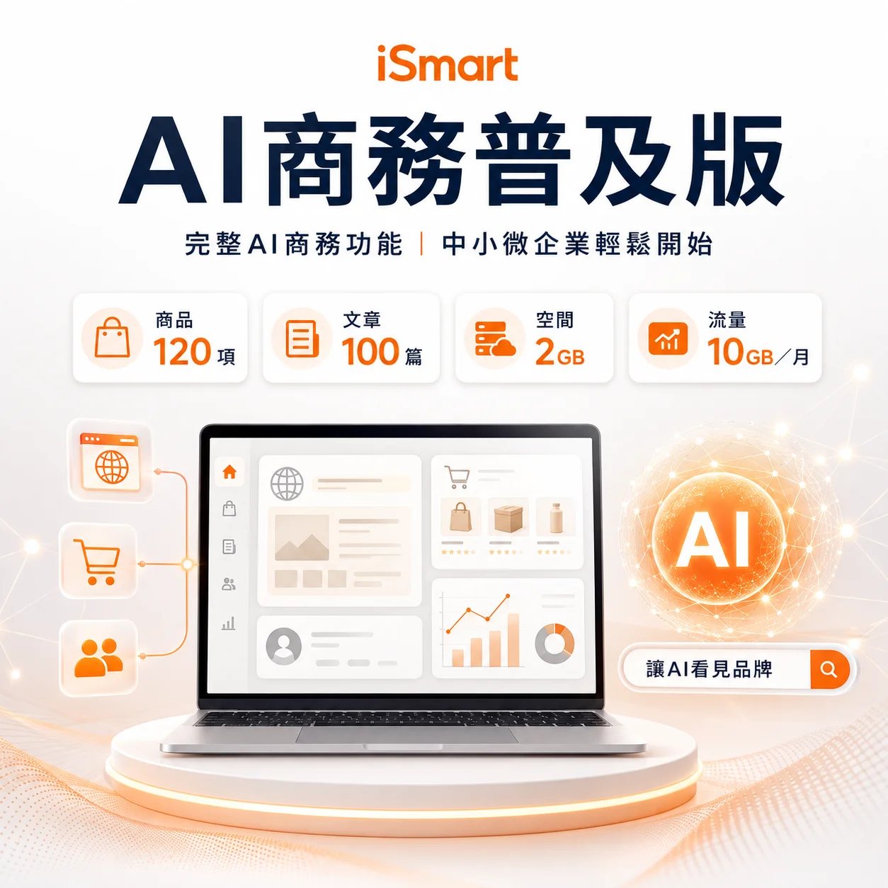iSmart AI商務普及版｜政府補助專案價｜請輸入價格