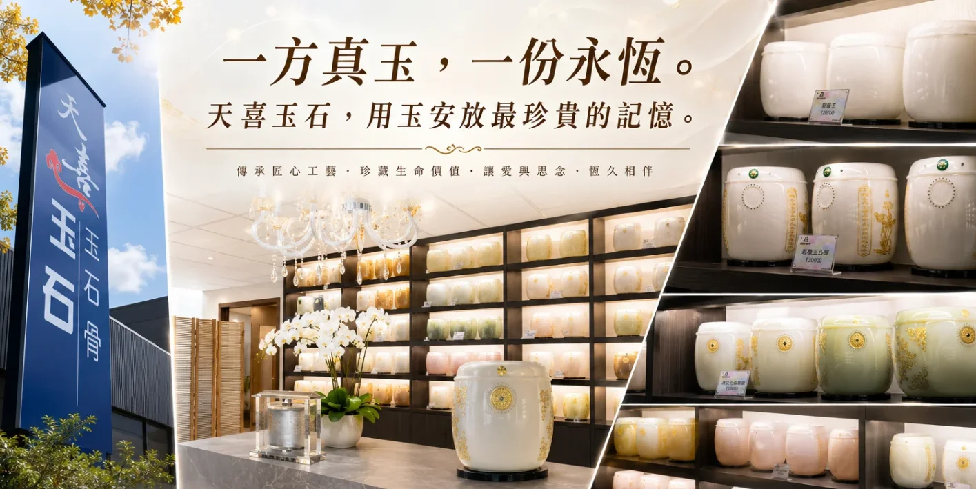 天喜玉石有限公司｜高雄玉石骨灰罐與生命禮儀用品專業品牌